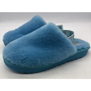 UGG light blue size 6 FLUFF YEAH SLIDE SANDAL/SLIPPER NEW WITHOUT BOX
